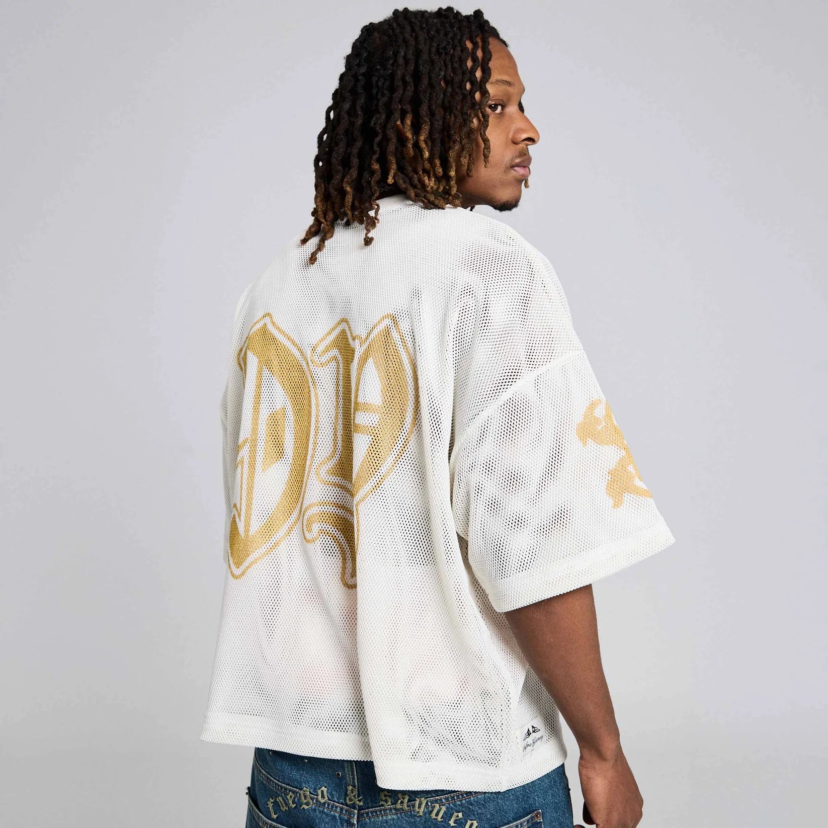 Camiseta Chief Watcher Mesh Boxy Off White