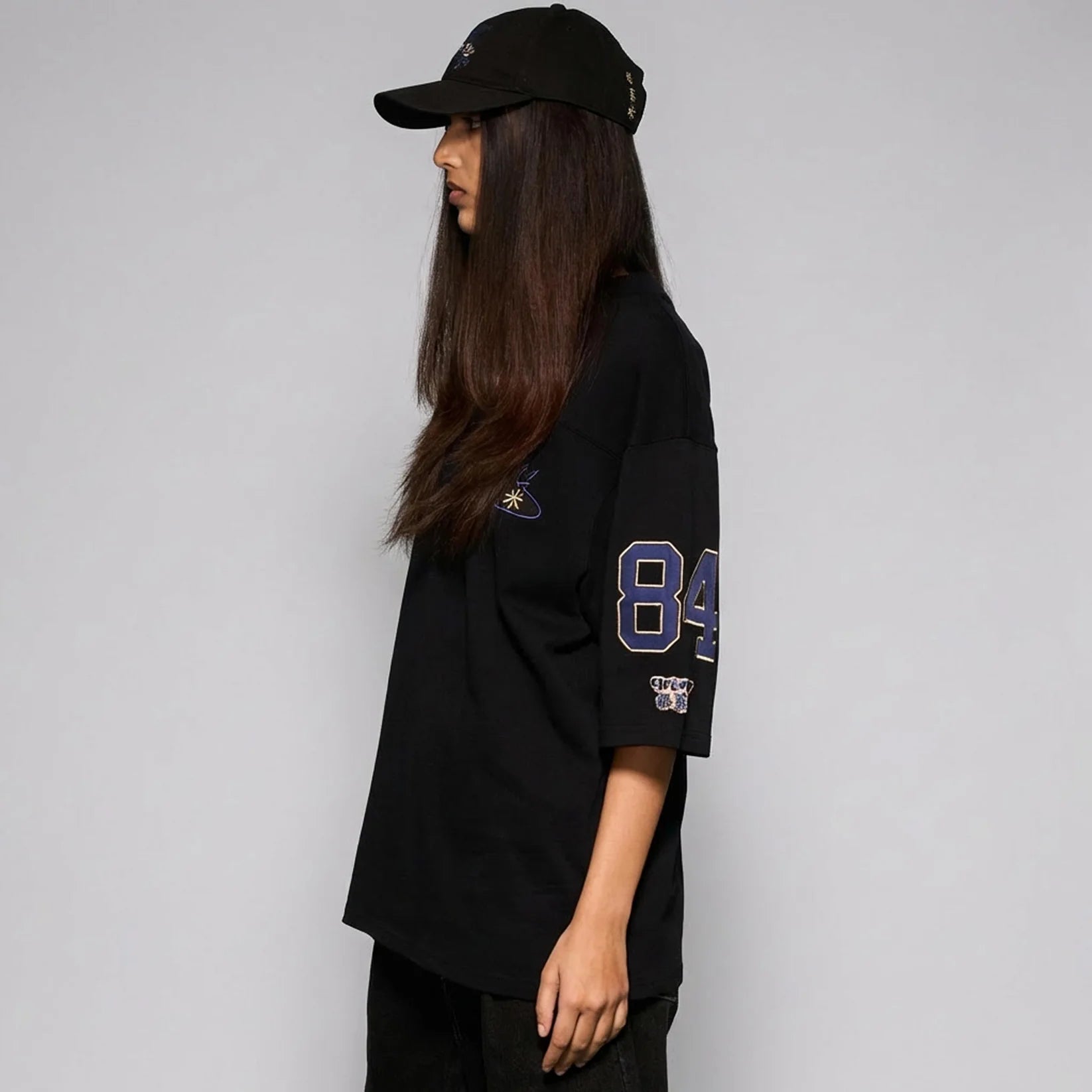 Camiseta Concreat Jungle V Neck Oversized Black