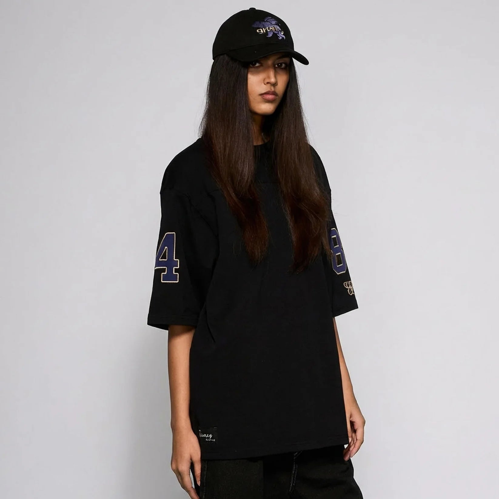 Camiseta Concreat Jungle V Neck Oversized Black