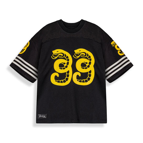Camiseta De Football Droppin Science Mesh Boxy Black