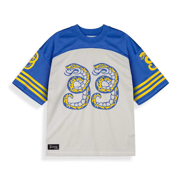 Camiseta De Football Droppin Science Mesh Boxy Off White