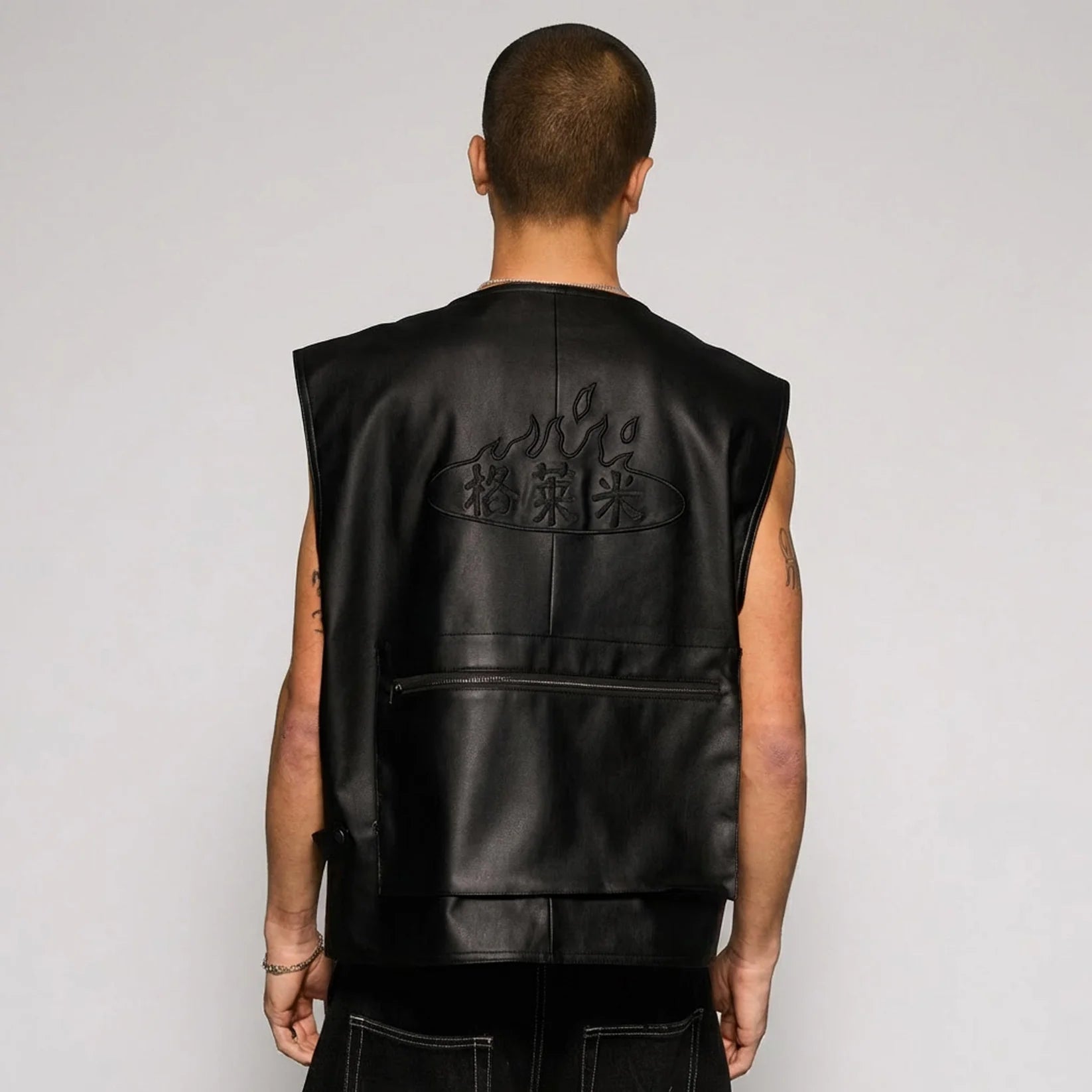 Chaleco Concreat Jungle Pu Leather Black