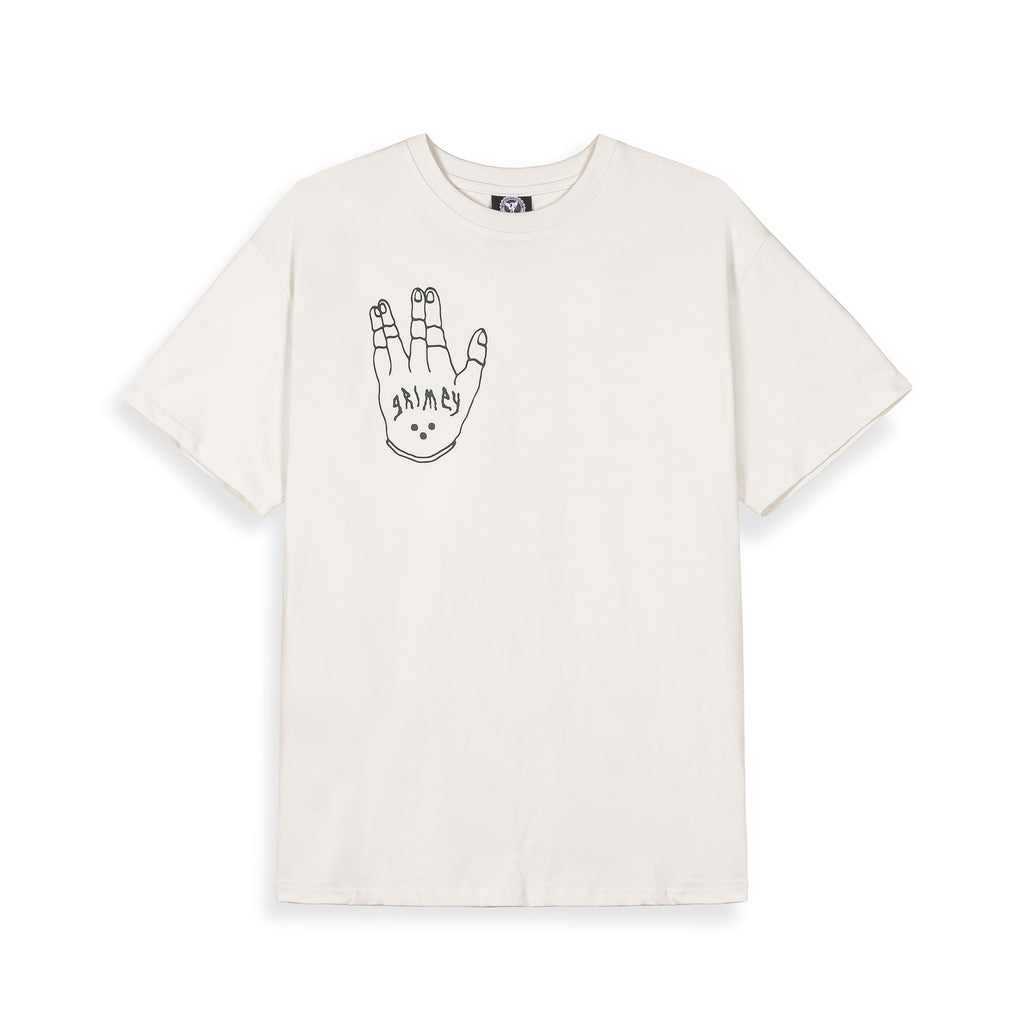 Camiseta Grimey Peace Within The Glitzy Grillz Off White