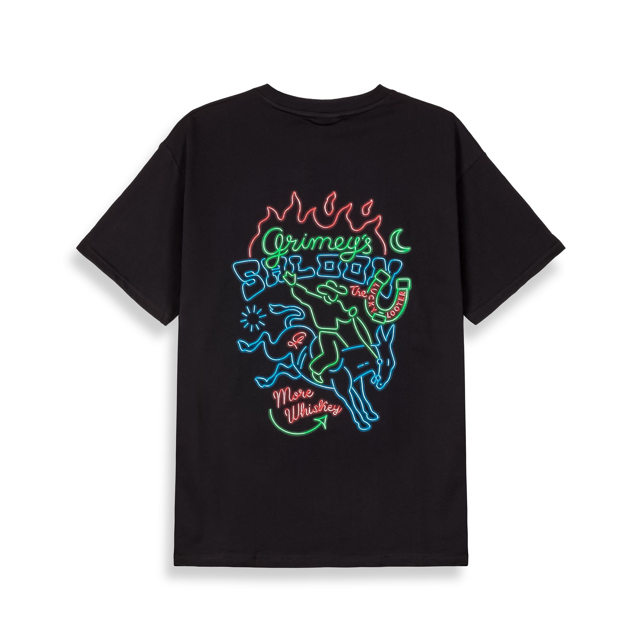 Camiseta Grimey Lone Hand Lucky Looter Black