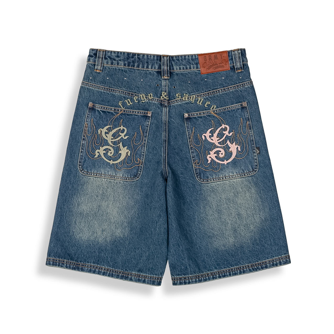 Pantalón Corto Chief Watcher Baggy Washed Sage Blue