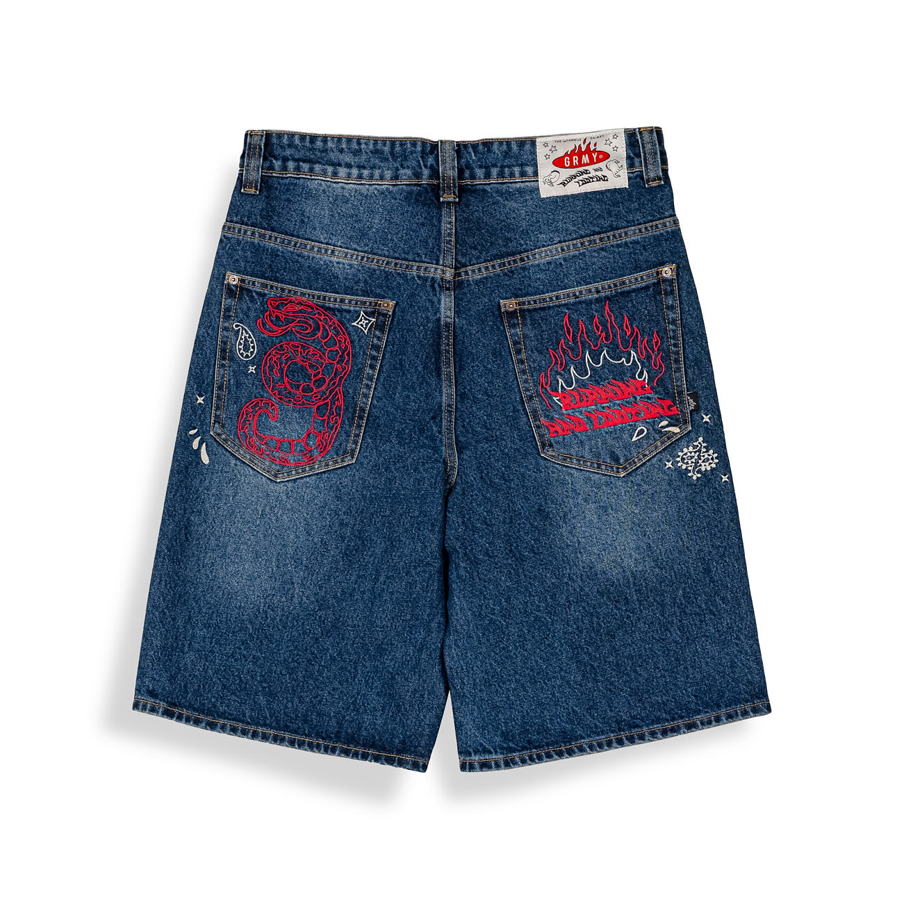 Pantalón Corto Droppin Science Baggy Deep Indigo Blue