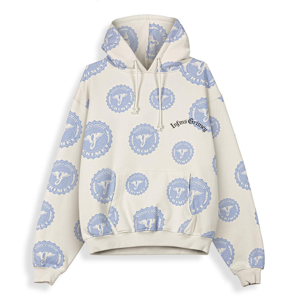 Sudadera Chief Watcher All Over Print Boxy Off White