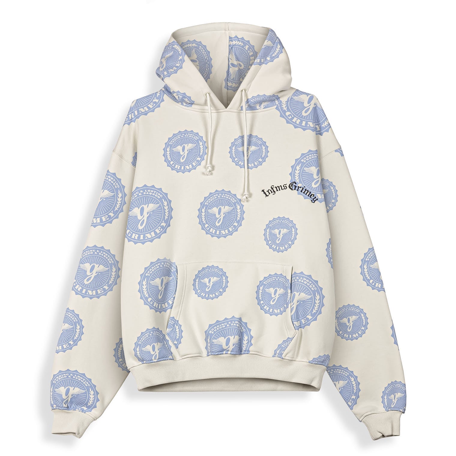 Sudadera Chief Watcher All Over Print Boxy Off White