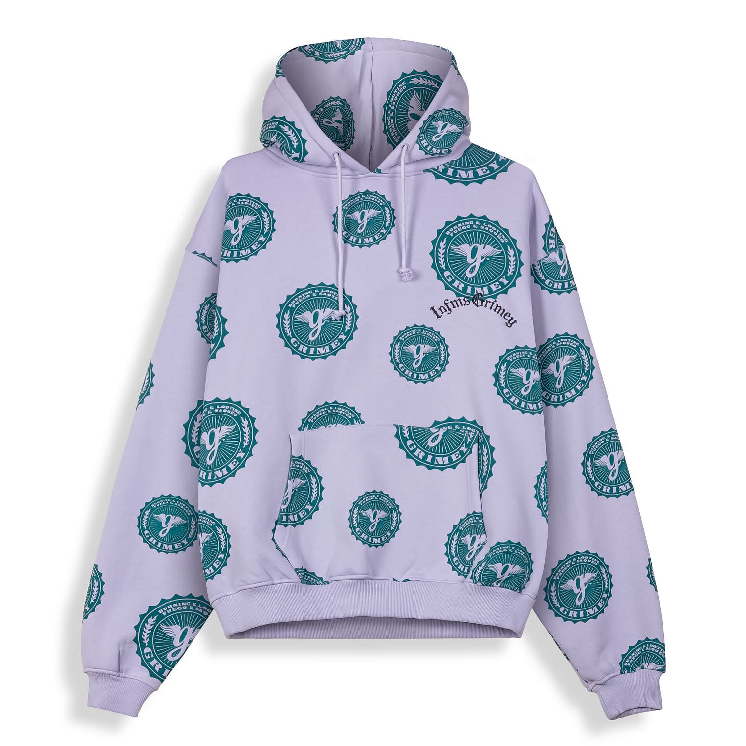 Sudadera Chief Watcher All Over Print Boxy Purple