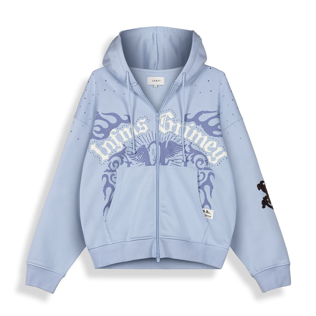 Sudadera Chief Watcher Zipper Light Blue