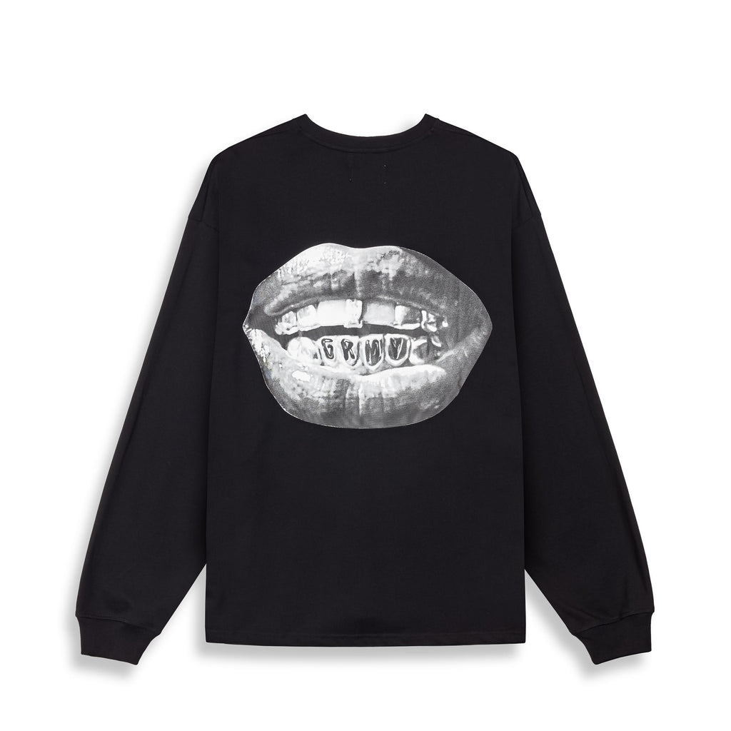 Camiseta Manga Larga Grimey Peace Within The Glitzy Grillz Black