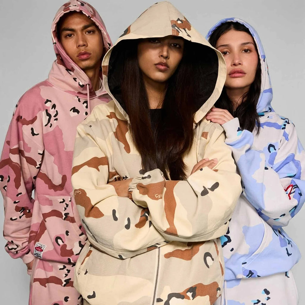 Chaqueta Grimey Capucha Concreat Jungle All Over Print Brown Camo