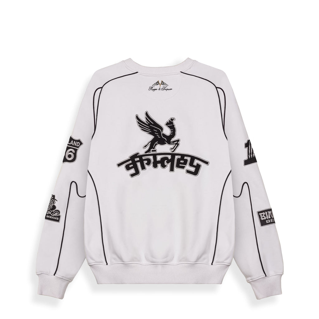 Sudadera Race War Light Grey