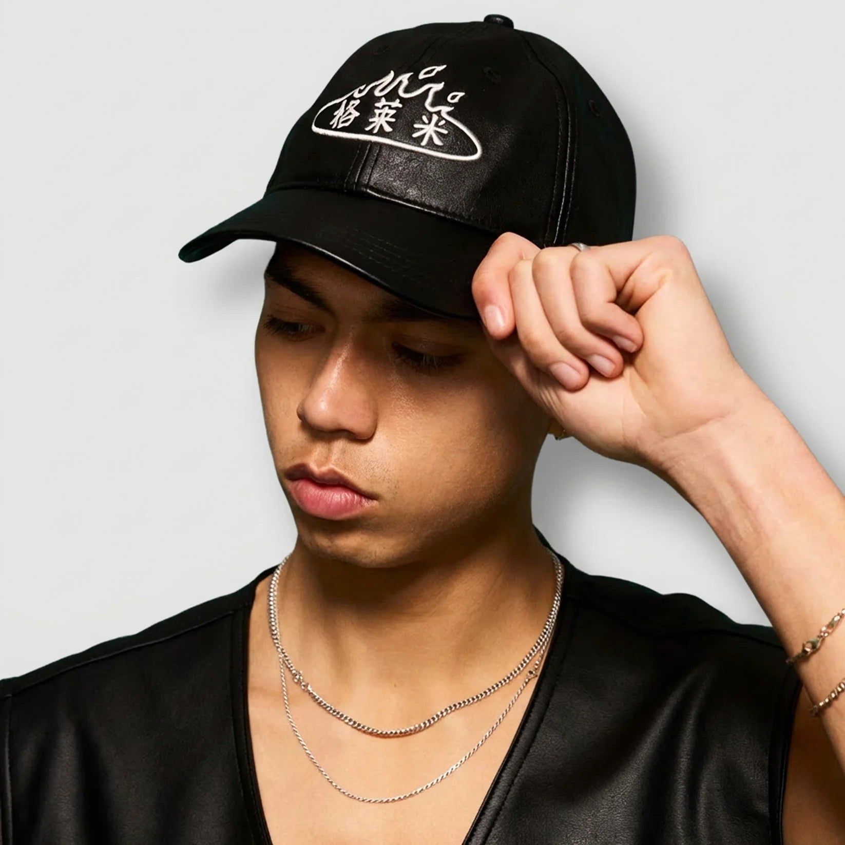 Gorra Concreat Jungle Pu Leather Curved Visor Black