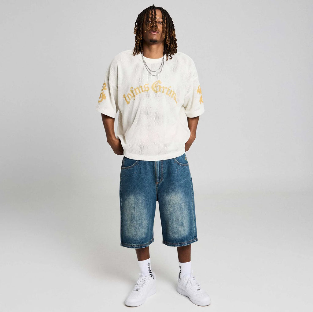 Pantalón Corto Chief Watcher Baggy Washed Sage Blue