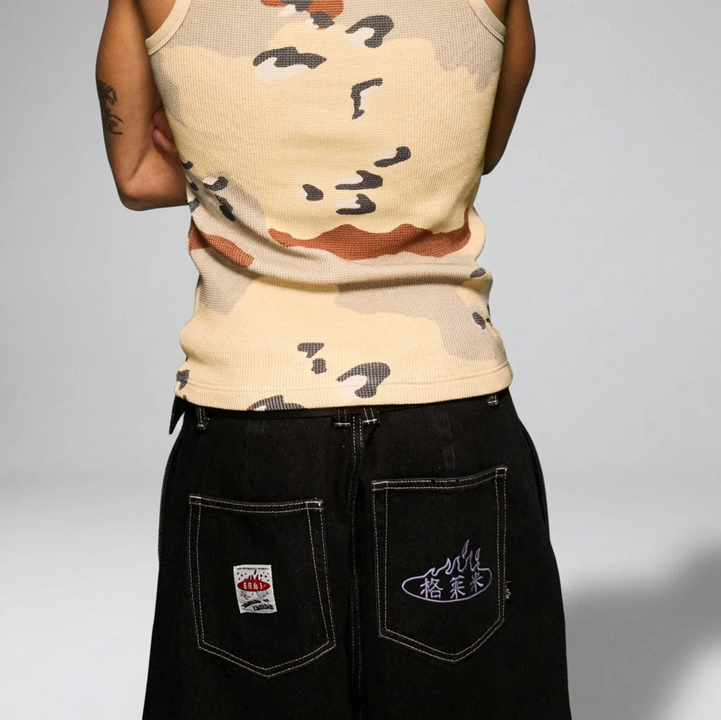 Pantalón Corto Concreat Jungle Washed Black