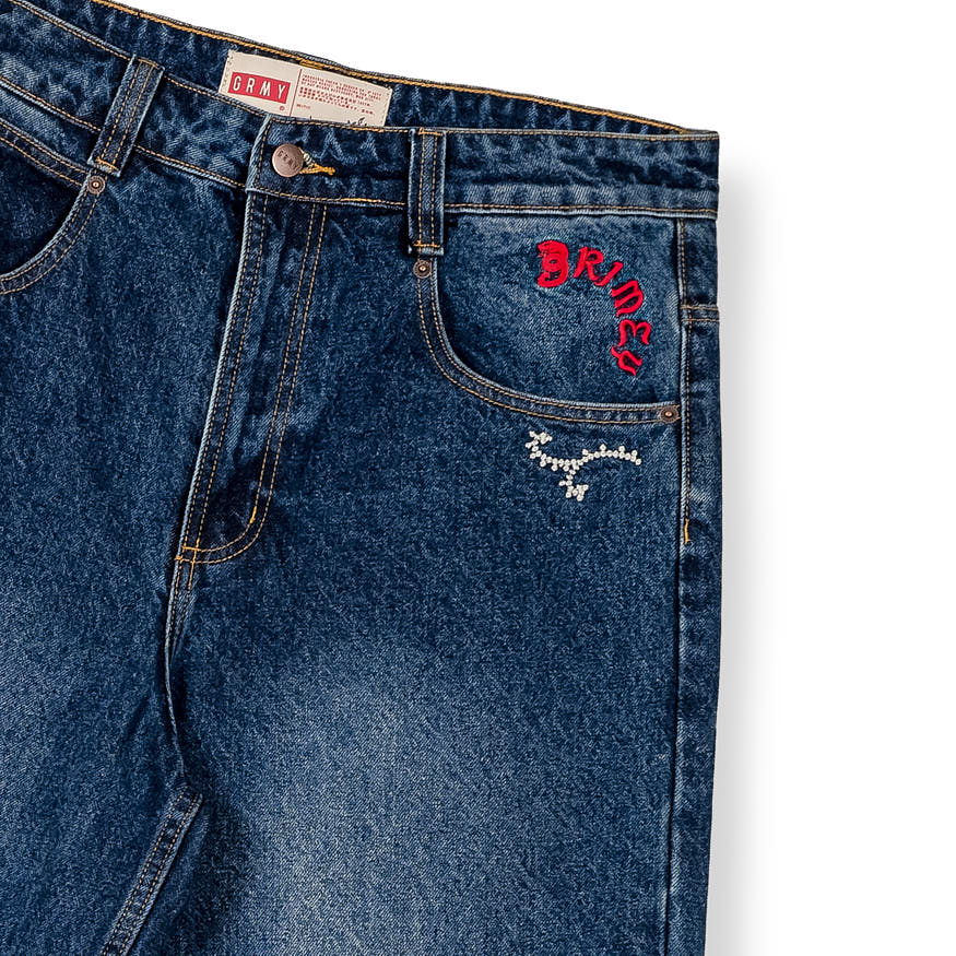 Pantalón Corto Droppin Science Baggy Deep Indigo Blue