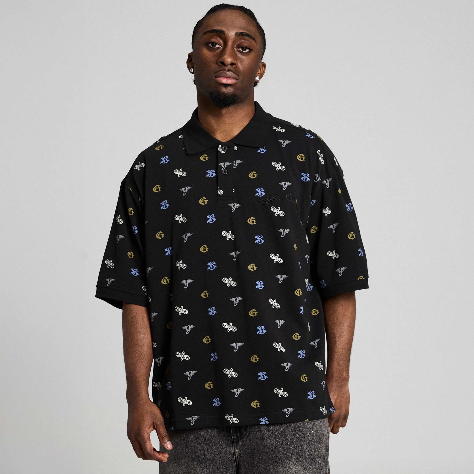Polo Chief Watcher All Over Print Black