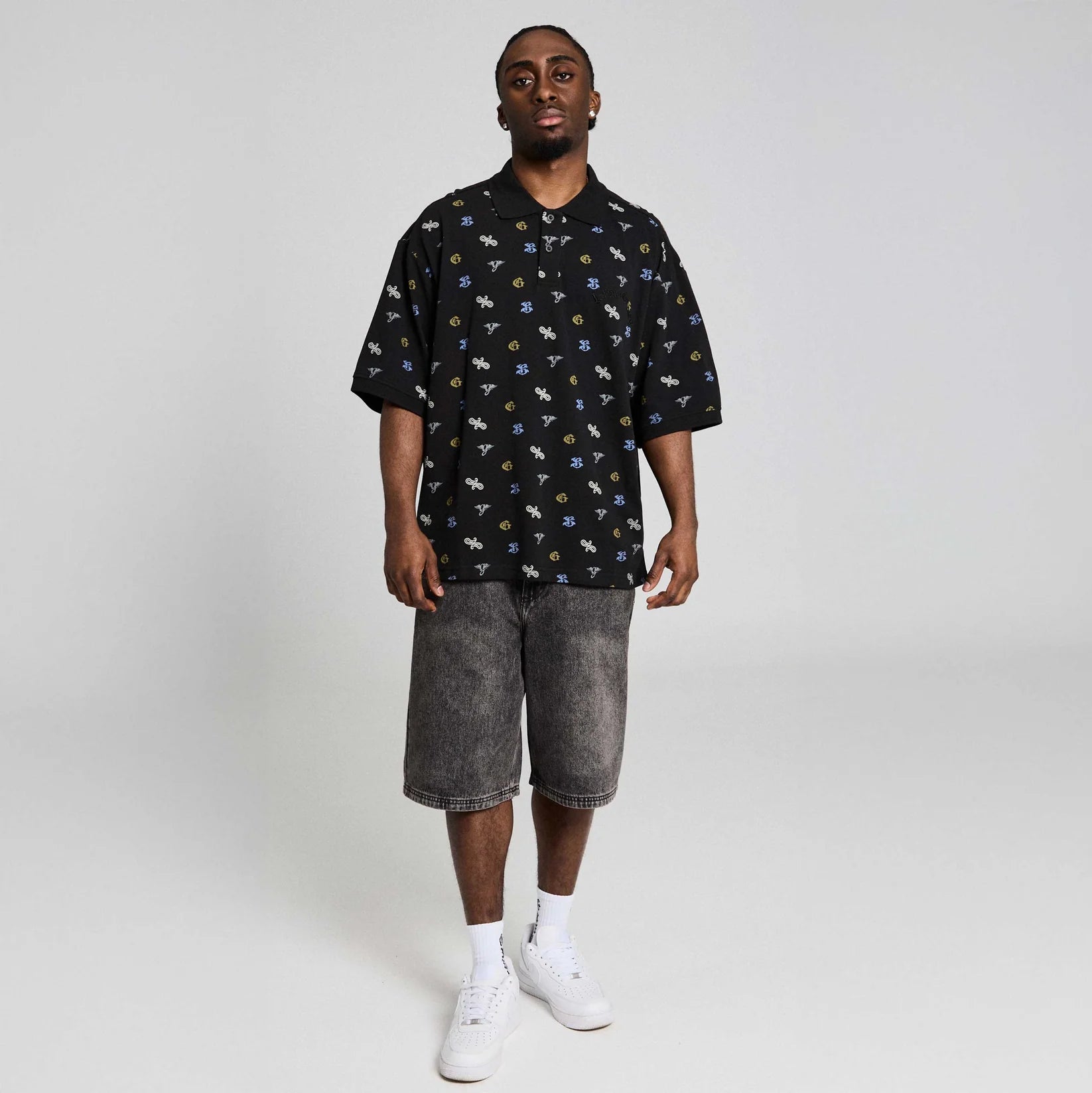 Polo Chief Watcher All Over Print Black
