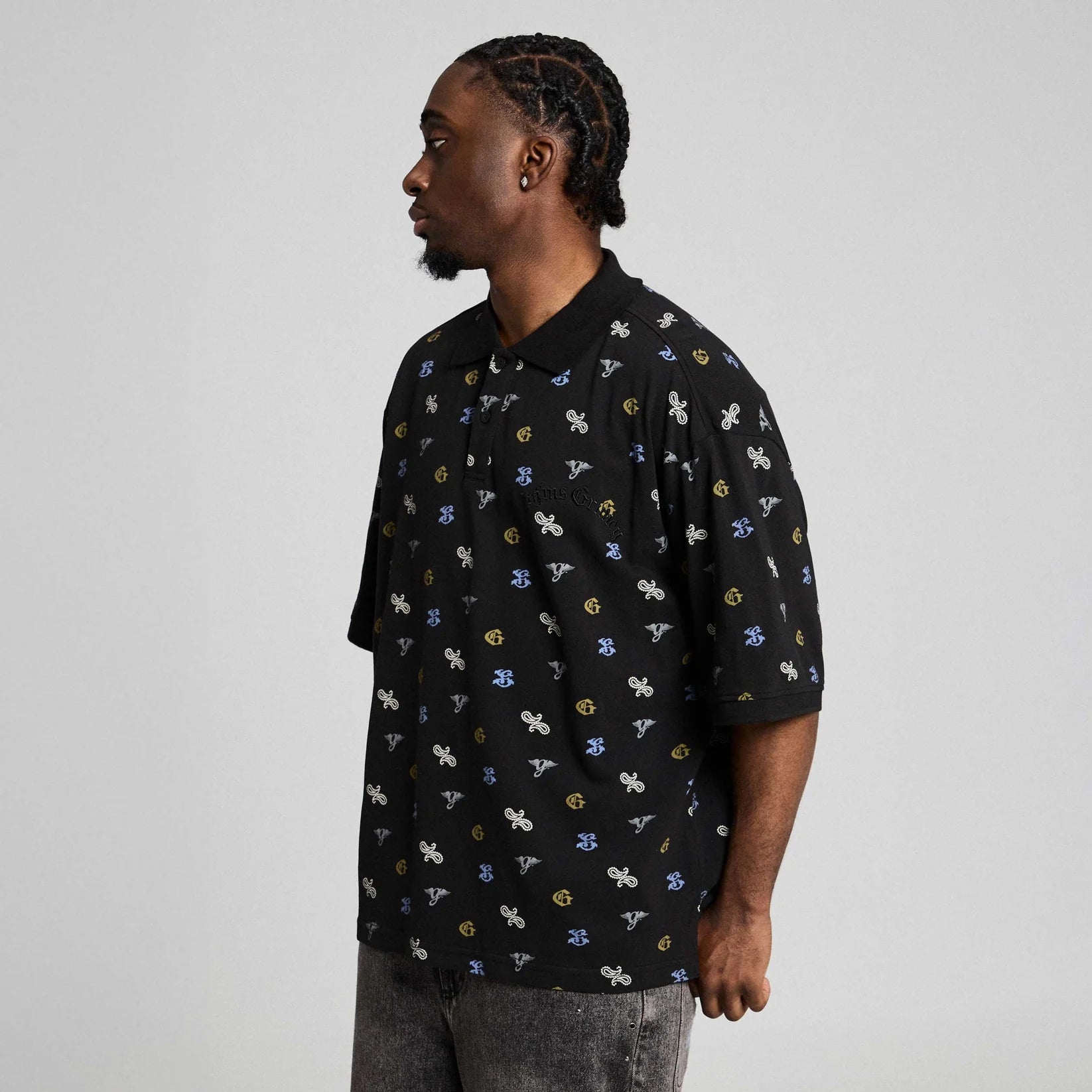 Polo Chief Watcher All Over Print Black