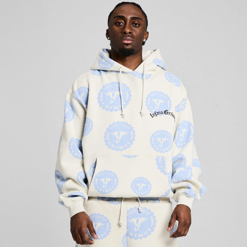 Sudadera Chief Watcher All Over Print Boxy Off White