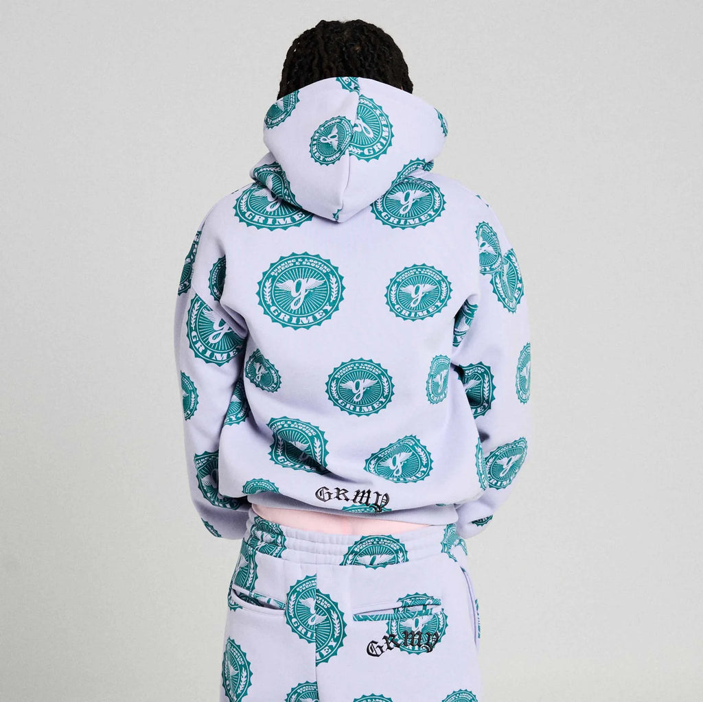 Sudadera Chief Watcher All Over Print Boxy Purple