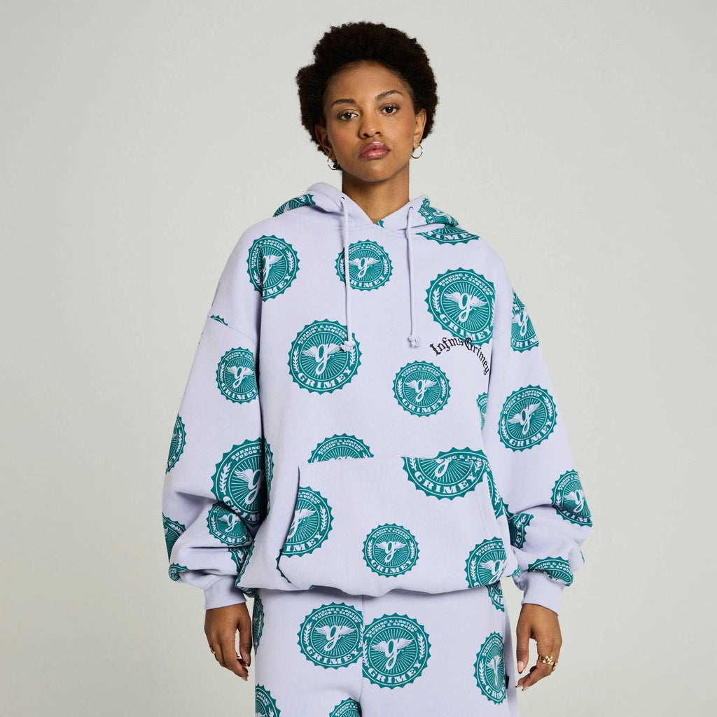 Sudadera Chief Watcher All Over Print Boxy Purple