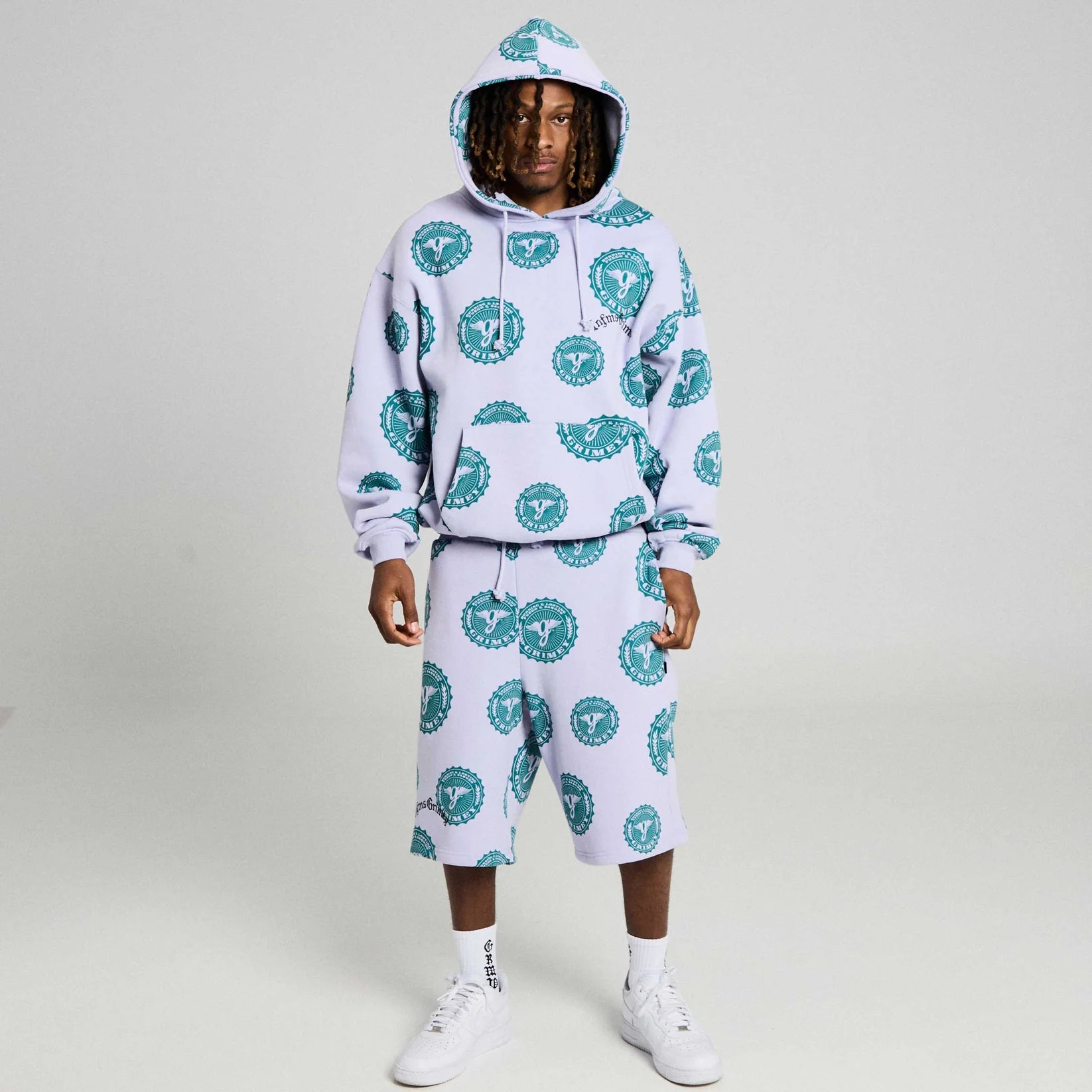 Sudadera Chief Watcher All Over Print Boxy Purple