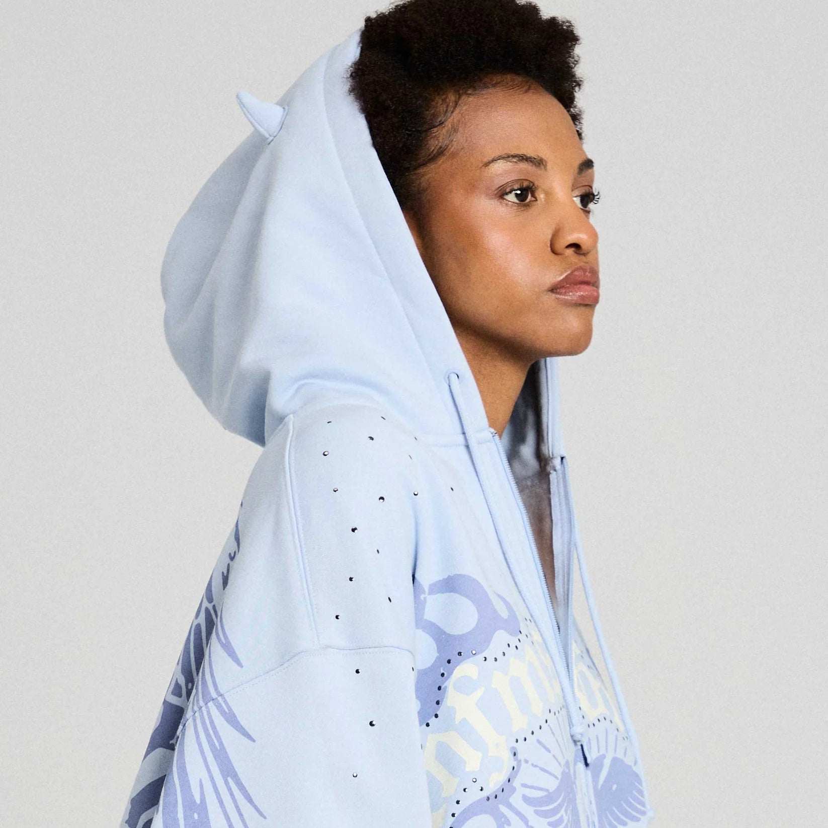 Sudadera Chief Watcher Zipper Light Blue