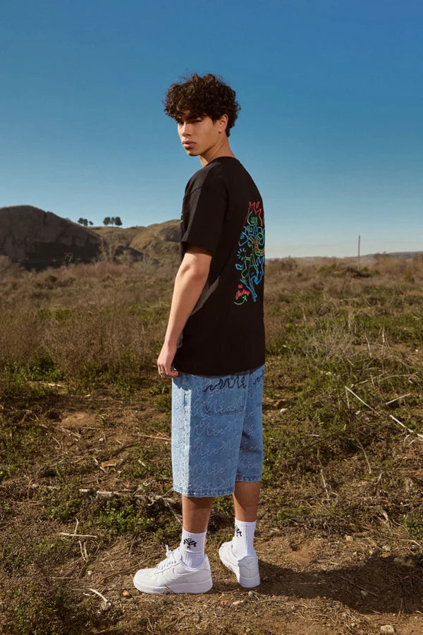 Camiseta Grimey Lone Hand Lucky Looter Black