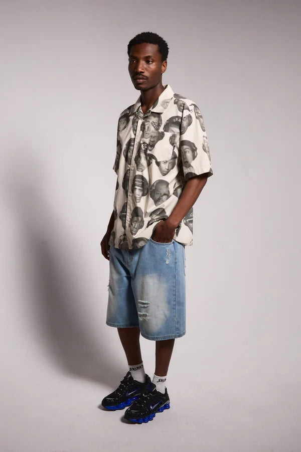 Camisa Grimey The Midnite Light Grey