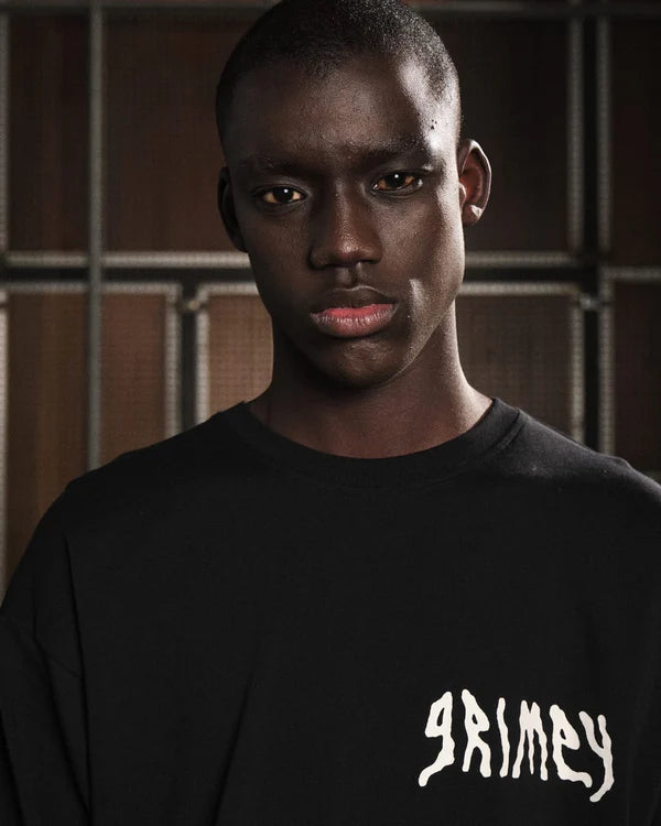 Camiseta Manga Larga Grimey Peace Within The Glitzy Grillz Black